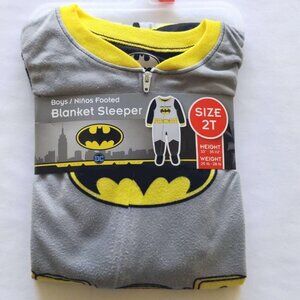 Baby Boy Batman Blanket Sleeper 3T -Zipper